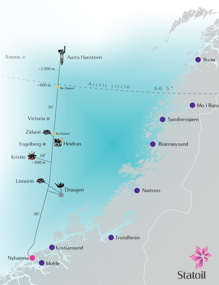 Map Statoil Polarled project Map Statoil Polarled project